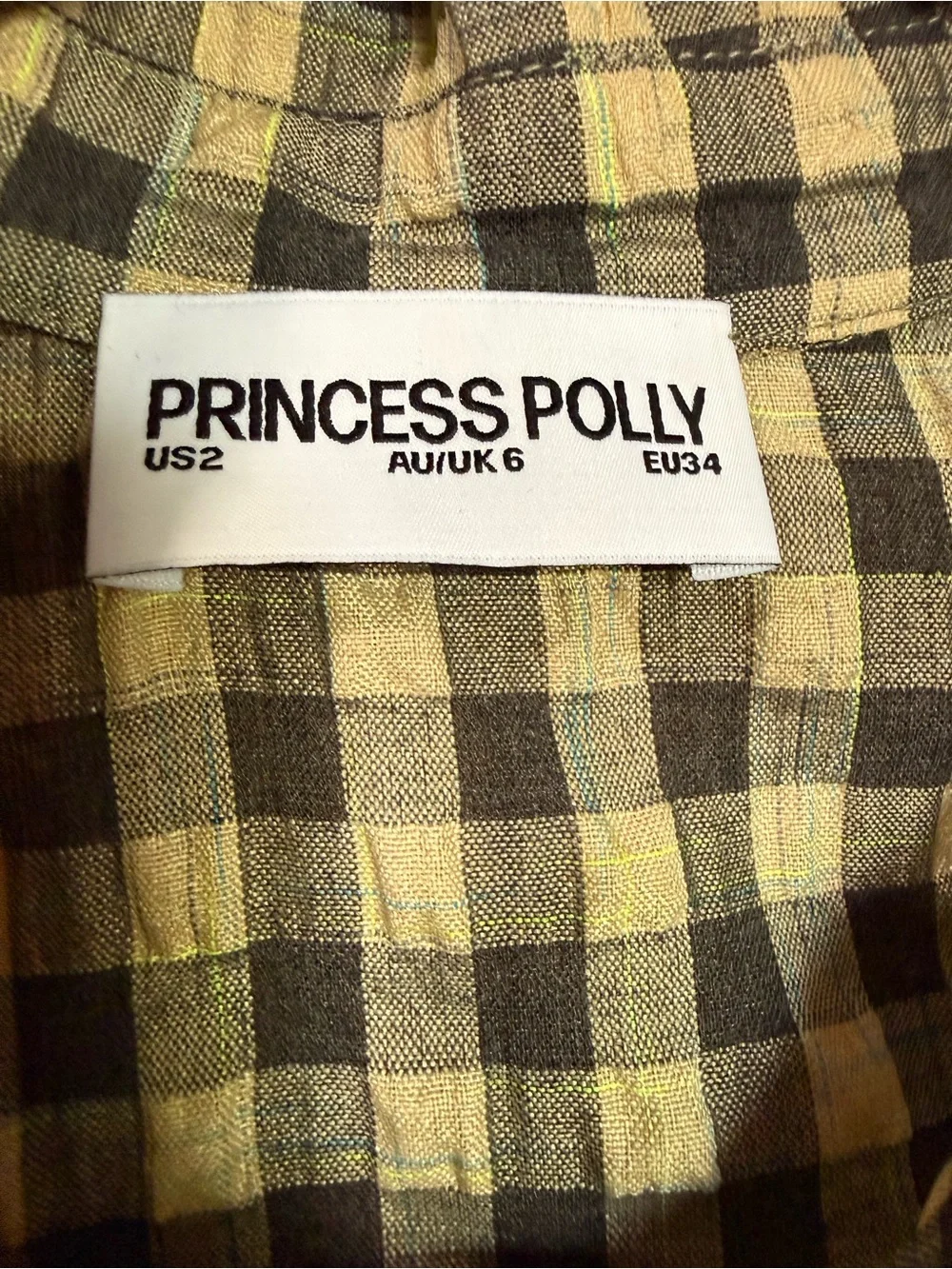 Princess Polly Buttoned-Front Mini Dress